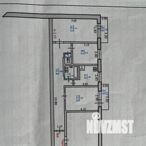 3-к квартира, вторичка, 63м2, 1/9 этаж