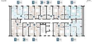 1-к квартира, строящийся дом, 37м2, 7/18 этаж