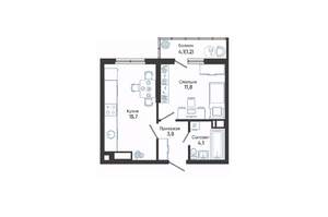 1-к квартира, вторичка, 37м2, 12/24 этаж