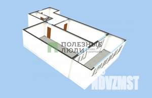 1-к квартира, вторичка, 53м2, 8/17 этаж