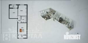 2-к квартира, вторичка, 61м2, 23/23 этаж