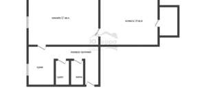 2-к квартира, вторичка, 46м2, 3/5 этаж