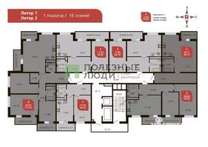 3-к квартира, вторичка, 108м2, 16/16 этаж
