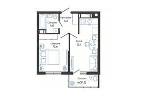 1-к квартира, вторичка, 37м2, 14/24 этаж