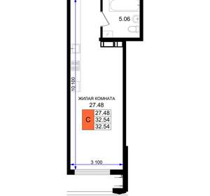Студия квартира, вторичка, 33м2, 2/8 этаж