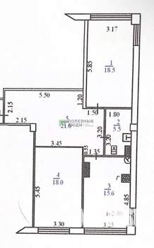2-к квартира, вторичка, 80м2, 1/5 этаж