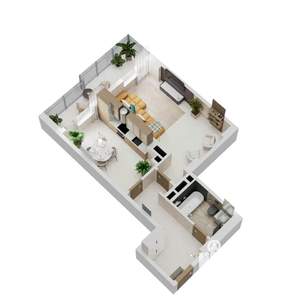 1-к квартира, вторичка, 54м2, 9/17 этаж