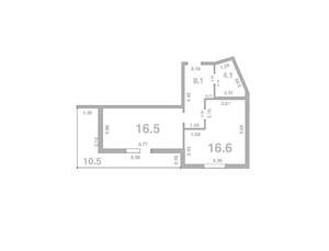 1-к квартира, вторичка, 56м2, 7/8 этаж