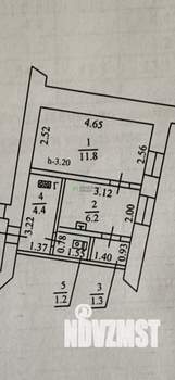 1-к квартира, вторичка, 25м2, 1/2 этаж