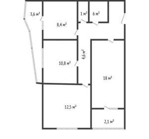 3-к квартира, вторичка, 65м2, 7/16 этаж