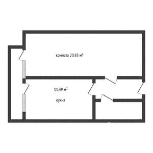 1-к квартира, вторичка, 42м2, 4/12 этаж