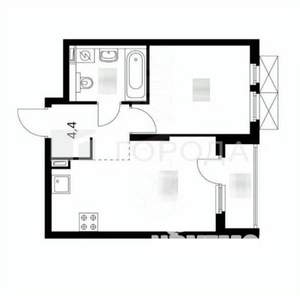 1-к квартира, вторичка, 43м2, 5/15 этаж