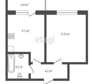 1-к квартира, вторичка, 30м2, 8/25 этаж