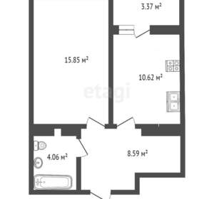 1-к квартира, вторичка, 39м2, 13/20 этаж