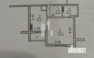 1-к квартира, вторичка, 38м2, 15/17 этаж