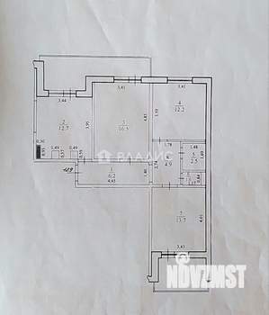3-к квартира, вторичка, 70м2, 6/9 этаж