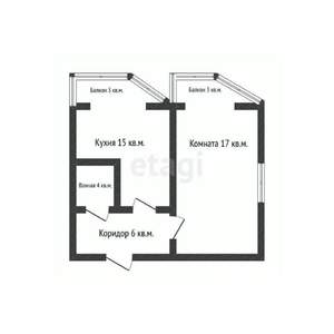 1-к квартира, вторичка, 49м2, 11/22 этаж