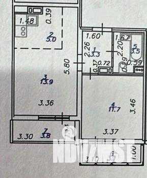 1-к квартира, вторичка, 37м2, 11/16 этаж