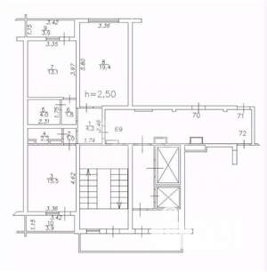 3-к квартира, вторичка, 61м2, 4/16 этаж