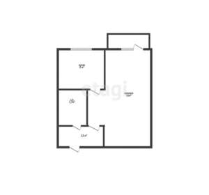 1-к квартира, вторичка, 30м2, 5/5 этаж