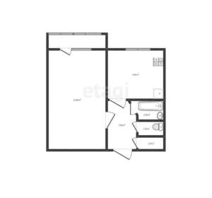 1-к квартира, вторичка, 30м2, 5/5 этаж