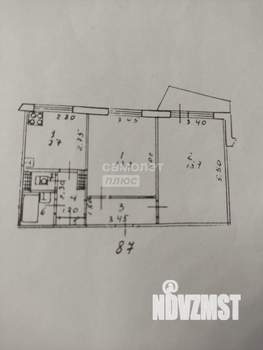 2-к квартира, вторичка, 52м2, 2/10 этаж