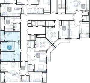 2-к квартира, вторичка, 51м2, 11/24 этаж