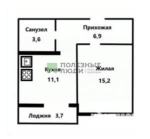 1-к квартира, вторичка, 41м2, 10/20 этаж