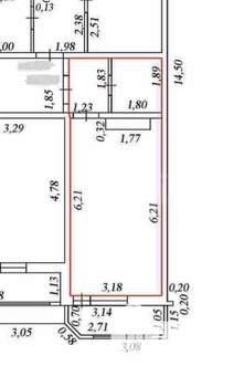 Студия квартира, вторичка, 25м2, 23/24 этаж