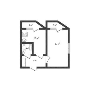 1-к квартира, вторичка, 49м2, 14/22 этаж