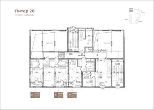 1-к квартира, вторичка, 40м2, 1/9 этаж