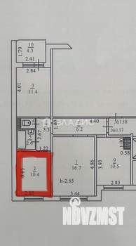 3-к квартира, вторичка, 62м2, 8/10 этаж