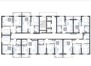 1-к квартира, строящийся дом, 34м2, 3/24 этаж