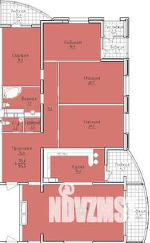 5-к квартира, вторичка, 191м2, 5/21 этаж