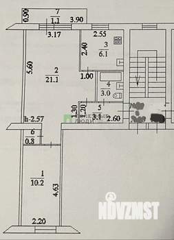 2-к квартира, вторичка, 44м2, 4/4 этаж