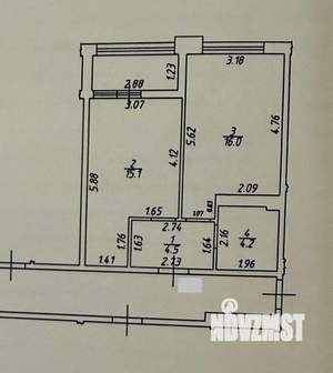 1-к квартира, вторичка, 43м2, 9/20 этаж