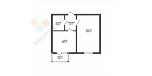 1-к квартира, вторичка, 34м2, 1/3 этаж