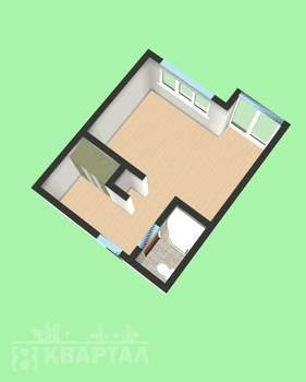 1-к квартира, вторичка, 35м2, 15/15 этаж