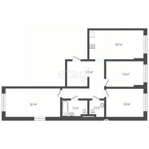 3-к квартира, вторичка, 88м2, 1/15 этаж