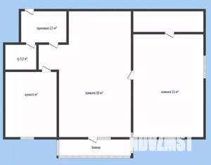 2-к квартира, вторичка, 43м2, 2/5 этаж