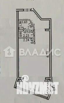 1-к квартира, вторичка, 50м2, 1/5 этаж
