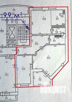 2-к квартира, вторичка, 99м2, 7/10 этаж