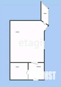 Студия квартира, вторичка, 35м2, 3/4 этаж