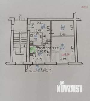 2-к квартира, вторичка, 44м2, 3/3 этаж