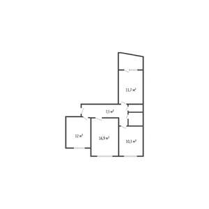 3-к квартира, вторичка, 65м2, 2/9 этаж