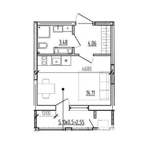 Студия квартира, вторичка, 24м2, 7/9 этаж