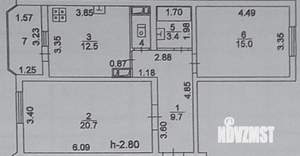 2-к квартира, вторичка, 62м2, 4/10 этаж