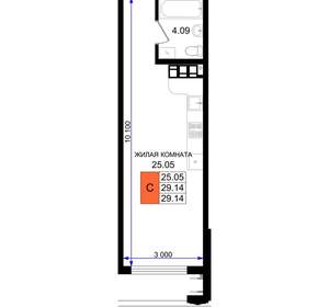 Студия квартира, вторичка, 29м2, 3/8 этаж
