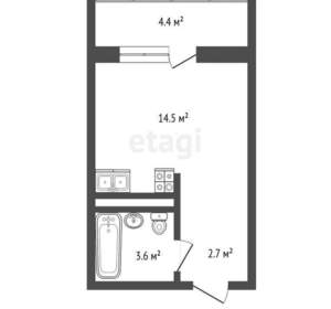 Студия квартира, вторичка, 21м2, 5/23 этаж