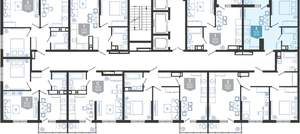 1-к квартира, вторичка, 34м2, 20/24 этаж